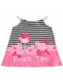 Abito da spiaggia iDo in jersey di cotone stretch variante colore unico per bambina da 9 mesi a 7 anni