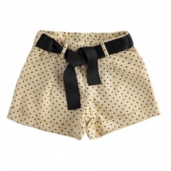 Shorts iDo in lino variante colore unico per bambina da 9 mesi a 7 anni