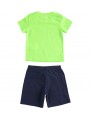 Completo t-shirt e pantaloncino iDo in jersey di cotone in due varianti colore per bambino da 9 mesi a 7 anni