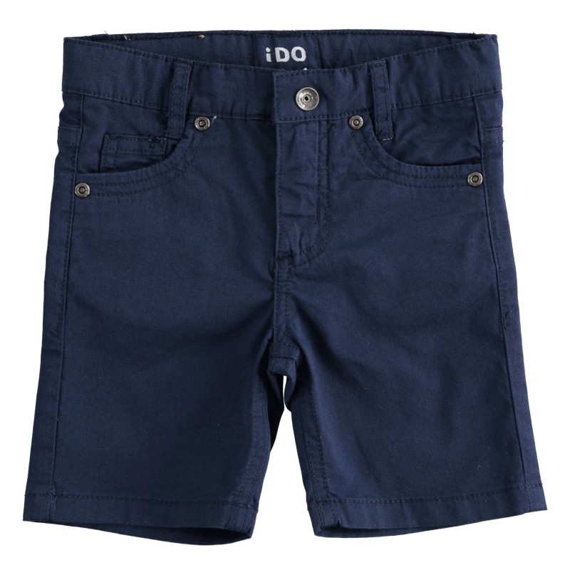Bermuda iDo in twill stretch di cotone slim fit in tre varianti colore per bambino da 9 mesi a 7 anni Bermuda iDo in twill stretch di cotone slim fit in tre varianti colore per bambino da 9 mesi a 7 anni