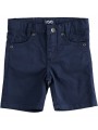 Bermuda iDo in twill stretch di cotone slim fit in tre varianti colore per bambino da 9 mesi a 7 anni