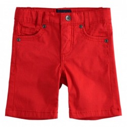Bermuda iDo in twill stretch di cotone slim fit in tre varianti colore per bambino da 9 mesi a 7 anni