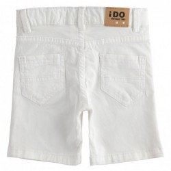 Bermuda iDo in twill stretch di cotone slim fit in tre varianti colore per bambino da 9 mesi a 7 anni