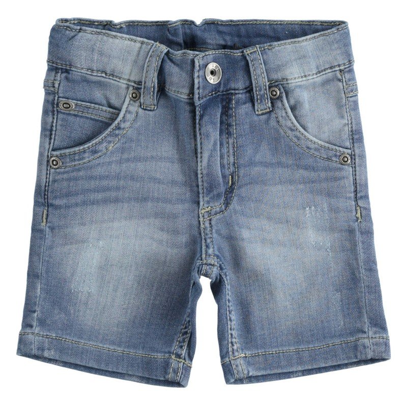 Bermuda in denim iDo slim fit variante colore unico per bambino da 9 mesi a 7 anni