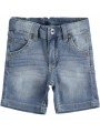 Bermuda in denim iDo slim fit variante colore unico per bambino da 9 mesi a 7 anni