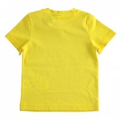 T-shirt manica corta iDo in jersey 100% cotone variante colore unico per bambino da 9 mesi a 7 anni