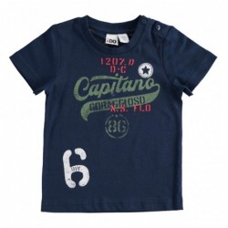 T-shirt manica corta iDo in jersey di cotone in due varianti colore per bambino da 9 mesi a 7 anni