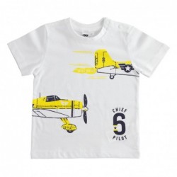 T-shirt manica corta iDo in jersey di cotone variante colore unico per bambino da 9 mesi a 7 anni