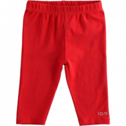 Leggings iDo in jersey di cotone stretch modello pinocchietto in tre varianti colore per bambina da 9 mesi a 7 anni