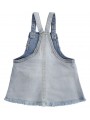 Salopette corta Minibanda in denim variante colore unico per neonata da 3 a 6 mesi