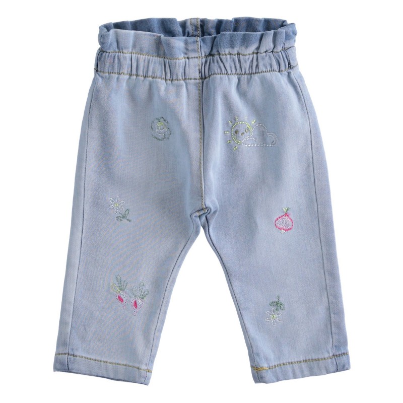 Morbido jeans stretch Minibanda variante colore unico per neonata da 3 a 6 mesi Morbido jeans stretch Minibanda variante colore unico per neonata da 3 a 6 mesi