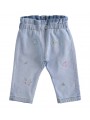 Morbido jeans stretch Minibanda variante colore unico per neonata da 3 a 6 mesi