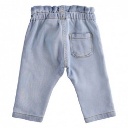 Morbido jeans stretch Minibanda variante colore unico per neonata da 3 a 6 mesi