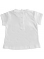 T-shirt manica corta Minibanda 100% cotone variante colore unico per neonata da 3 a 6 mesi