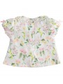 Camicia Minibanda 100% cotone effetto raso variante colore unico per neonata da 3 a 6 mesi