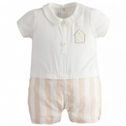 Pagliaccetto Minibanda 100% cotone variante colore unico per neonato da 1 a 6 mesi