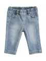 Morbido jeans Minibanda in denim maglia di cotone stretch variante colore unico per neonato da 3 a 6 mesi