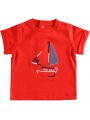 T-shirt manica corta Minibanda in jersey 100% cotone variante colore unico per neonato da 3 a 6 mesi