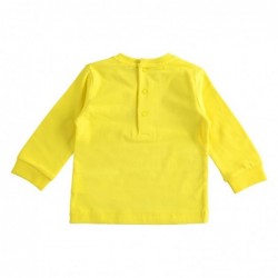 Maglia girocollo Minibanda in cotone variante colore unico per neonato da 3 a 6 mesi