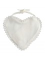 Elegante bavaglio Minibanda a forma di cuore in jersey di cotone elasticizzato variante colore unico per neonata