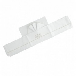 Lenzuolino per carrozzina Minibanda 100% cotone variante colore unico per neonato