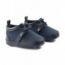 Eleganti scarpine Minibanda in tessuto 100% lino variante colore unico per neonato