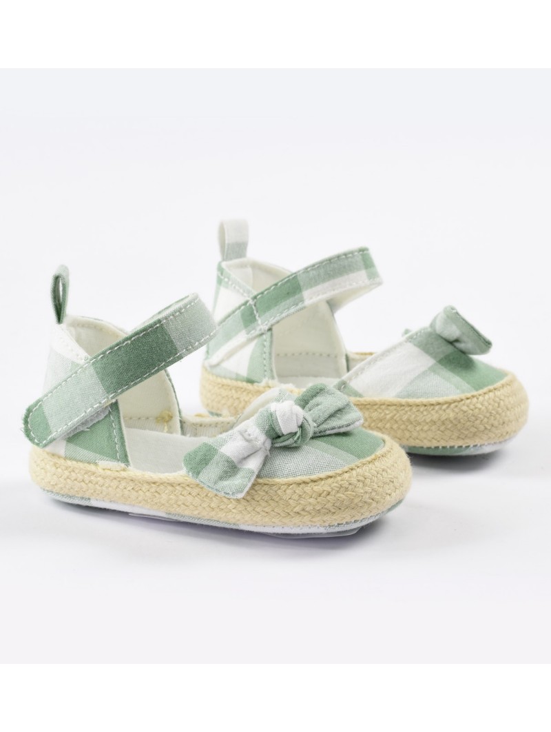 Scarpe da culla Minibanda in cotone variante colore unico per neonata