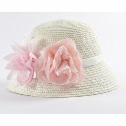 Elegante cappello Sarabanda in rafia in due varianti colore per bambina