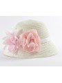 Elegante cappello Sarabanda in rafia in due varianti colore per bambina