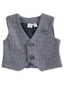Elegante gilet iDO in morbido tessuto di maglia variante colore unico per bambino da 9 a 18 mesi