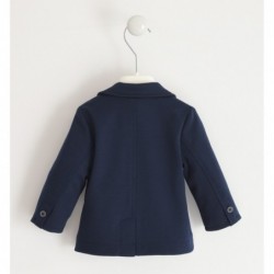 Elegante giacca blazer iDO in morbido tessuto di maglia variante colore unico per bambino da 9 a 18 mesi