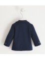 Elegante giacca blazer iDO in morbido tessuto di maglia variante colore unico per bambino da 9 a 18 mesi