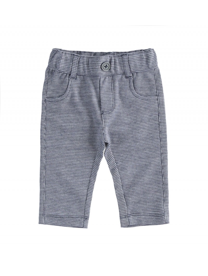 Elegante pantalone iDO  in morbido tessuto di maglia variante colore unico per bambino da 9 a 18 mesi