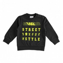 Felpa girocollo manica lunga iDo in cotone garzato in due varianti colore per bambino da 6 mesi a 7 anni