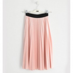 Gonna iDo in ciniglia plissettata variante colore unico per ragazza da 8 a 16 anni