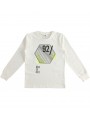 Maglia girocollo manica lunga iDo 100% caldo cotone variante colore unico per ragazzo da 8 a 16 anni