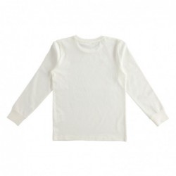 Maglia girocollo manica lunga iDo 100% caldo cotone variante colore unico per ragazzo da 8 a 16 anni