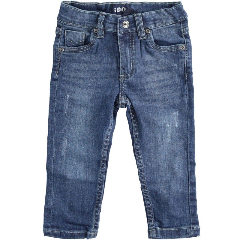 Jeans denim stretch lungo iDo  slim fit in due varianti colore per bambino da 9 mesi a 7 anni