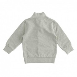 Felpa iDo con zip in cotone garzato in due varianti colore per bambino da 6 mesi a 7 anni