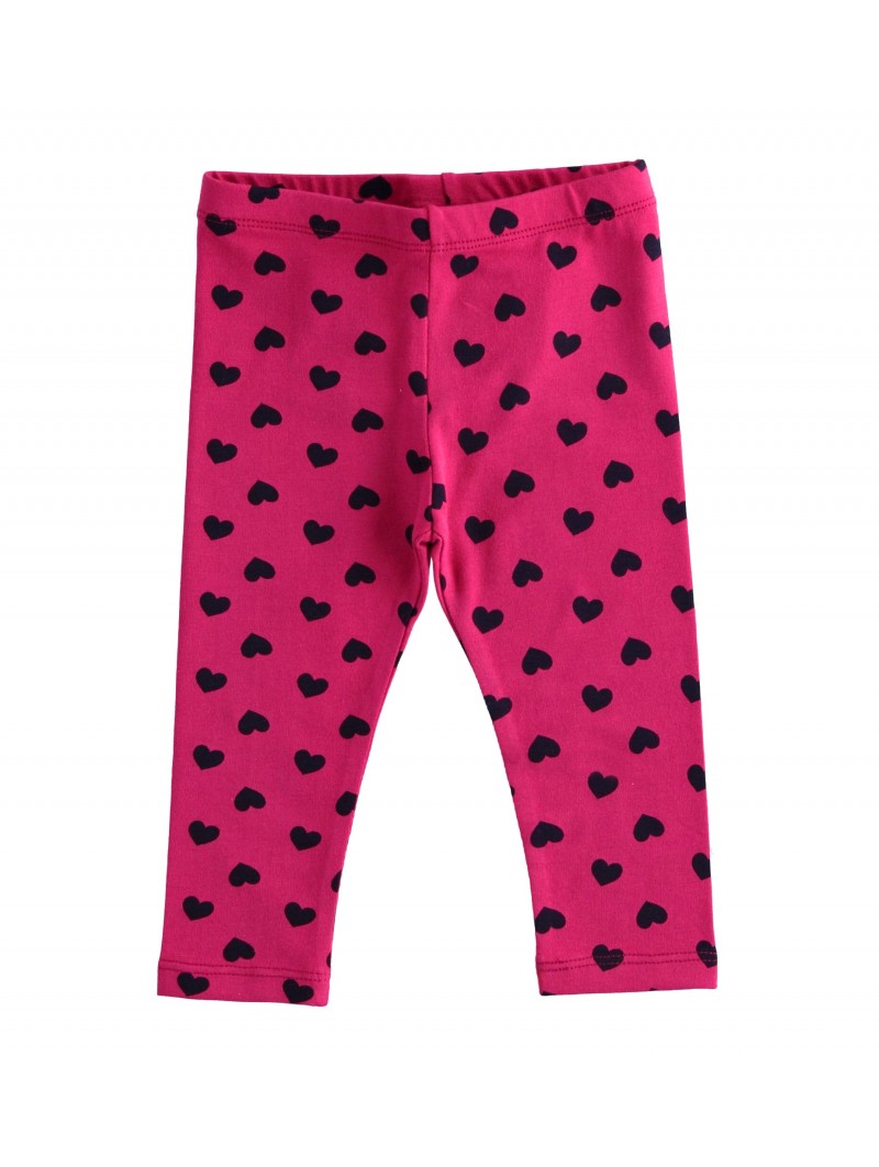 Leggings lungo iDo a fantasia in caldo cotone in due varianti colore per bambina da 9 mesi a 7 anni