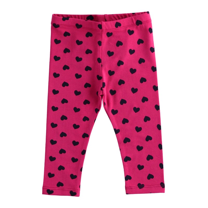 Leggings lungo iDo a fantasia in caldo cotone in due varianti colore per bambina da 9 mesi a 7 anni