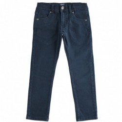 Pantalone iDo in twill di cotone stretch modello cinque tasche. In tre varianti colore per ragazzo da 8 a 16 anni