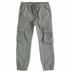 Pantalone iDo modello cargo in twill variante colore unico per ragazzo da 8 a 16 anni