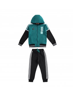 Tuta con zip e cappuccio...