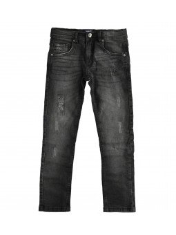 Jeans slim fit con rotture