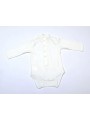 Lupetto body Sarabanda in caldo cotone stretch variante colore unico per bambina da 12 a 24 mesi