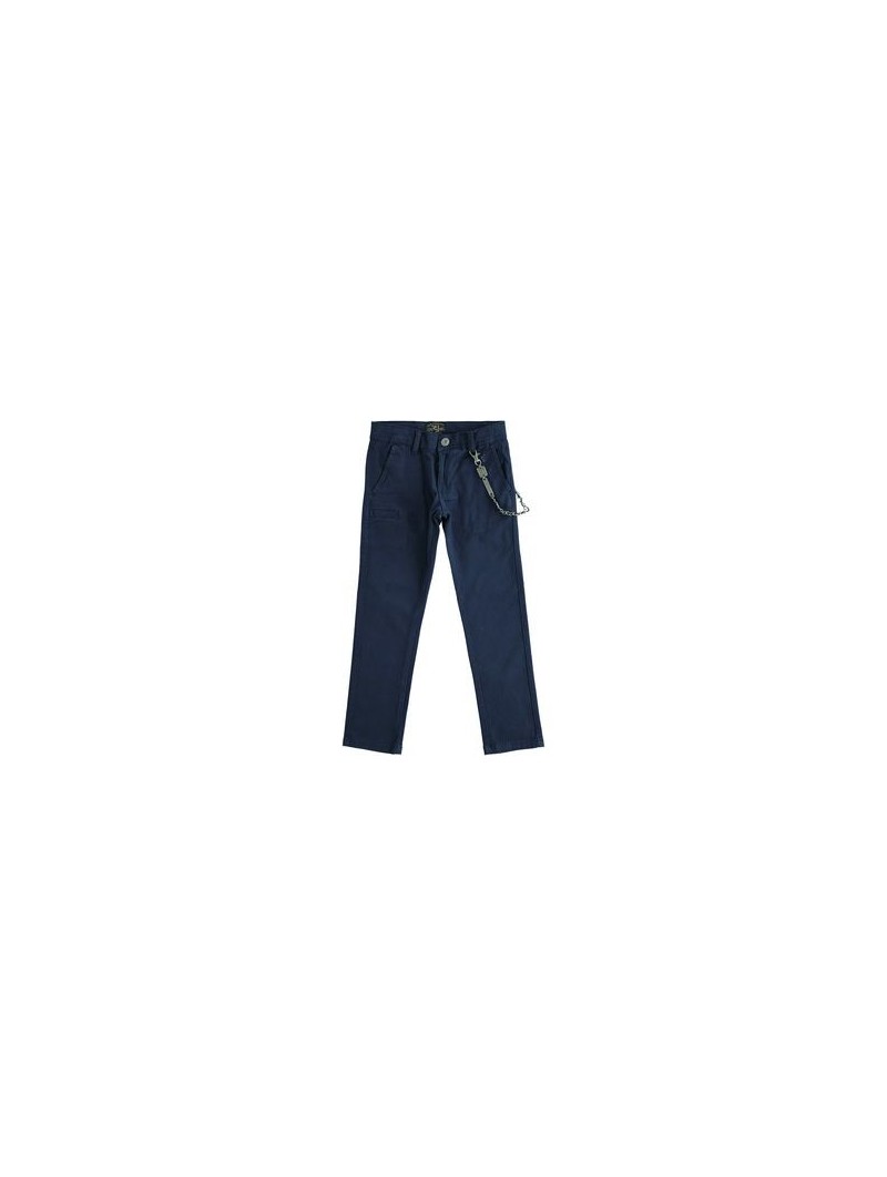 Pantalone slim fit Sarabanda in twill in due varianti colore per ragazzo da 8 a 16 anni