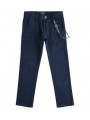 Pantalone slim fit Sarabanda in twill in due varianti colore per ragazzo da 8 a 16 anni