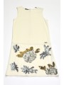 Elegante abito Marciano Guess smanicato in misto viscosa stretch variante colore unico per ragazza da 8 a 16 anni